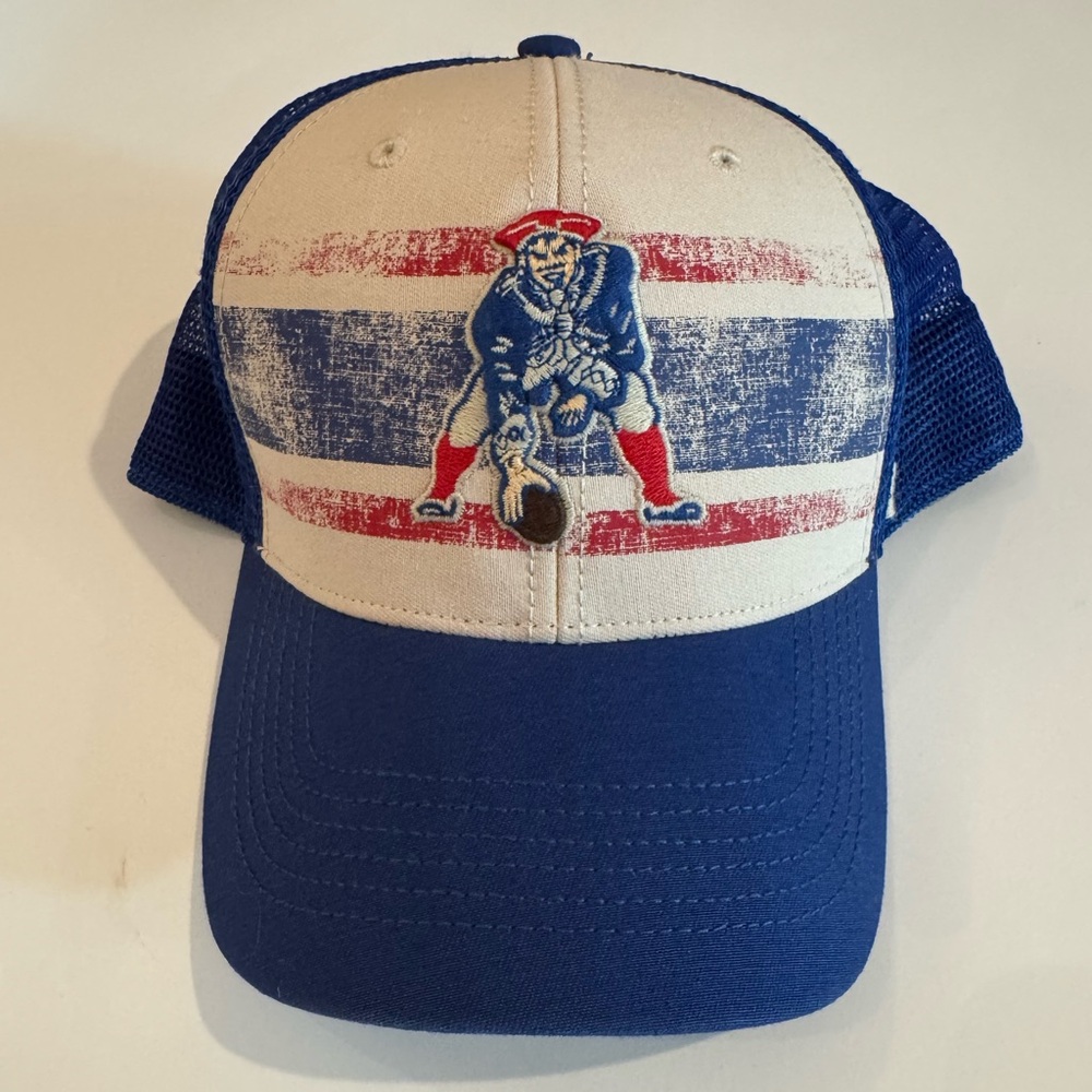NWT 47 Brand New England Patriots '47 Cream Breakout MVP Trucker Adjustable Hat